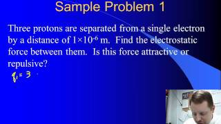 High School Physics  Coulombs Law [upl. by Llehsim]