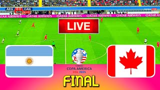 ARGENTINA vs CANADA  Copa America 2024 Final  Full Match All Goals  Live Football Match [upl. by Nywnorb]