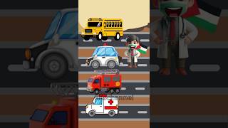 Car Docter Car police Car ambulance Car cartoon funny animation shorts family [upl. by Schnabel]