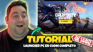 ASI ES COD MOBILE 4K 144HZ TUTORIAL COMPLETO LAUNCHER PC Y CUENTA DE WECHAT PARA JUGAR CON AMIGOS [upl. by Introc]