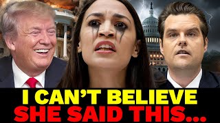 You WONT BELIEVE What AOC Said As Matt Gaetz Backs Out As AG [upl. by Eener320]