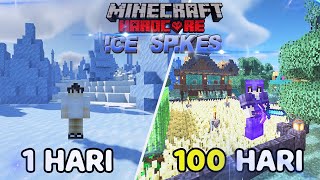 100 Hari Di Minecraft Hardcore Tapi Ice Spikes Only ❗❗❗ [upl. by Bohs]