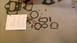 Carter WCD Carburetor Rebuild Kit K6076 [upl. by Gonick]