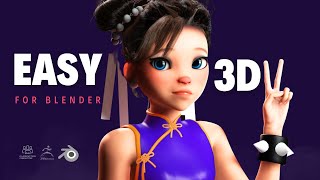 Easily create 3D Characters for Blender FAST [upl. by Anytsyrk702]