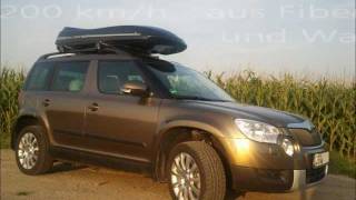 Skoda YETI mit Panoramadach und Dachbox Video und Bilder [upl. by Castle]