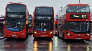 LONDON BUSES AT GOLDERS GREEN ❄️❄️ [upl. by Bigg720]