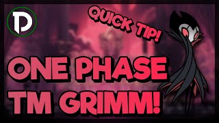 QUICK TIP  You can one phase Troupe Master Grimm  Hollow Knight [upl. by Yesak940]