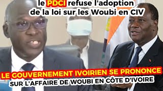 ENFIN LE GOUVERNEMENT IVOIRIEN SE PRONONCE SUR LAFFAIRE DE WOUBI EN CÔTE DIVOIRE 🙂 PDCI DIT NON [upl. by Nelo914]