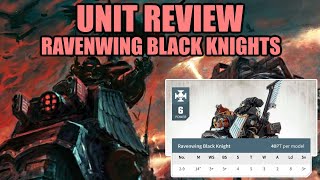 Dark Angels Ravenwing Black Knights Unit Review │ Warhammer 40k 9th Edition Tactics [upl. by Ahsinhoj]