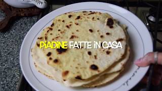 PIADINE FATTE IN CASA SENZA STRUTTO [upl. by Ahsienauq]