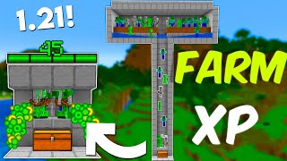 TUTORIAL DE FARM FÁCIL MOB XP 121 Minecraft [upl. by Ailemrac]