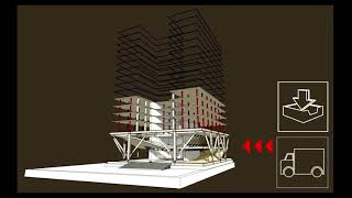 Unitised façade system installation [upl. by Neersin884]