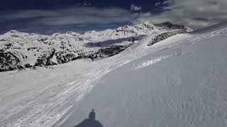 AT  Obertauern  Ski Piste quot1aquotquot25aquot Zehnerkarbahn POV jízdaride [upl. by Itsirhc]