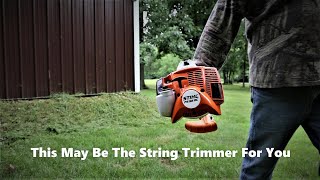 First Time Using The Stihl FS 56RC Brush Trimmer [upl. by Sethi]