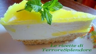 Cheesecake al limone senza cottura  No Bake Lemon Cheesecake [upl. by Dnyletak]