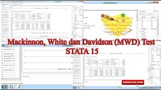 Mackinnon White dan Davidson MWD Test STATA 15 [upl. by Llertnahs]