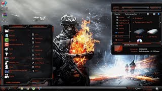 Windows 10 Battlefield theme HUD Machine Burnt Orange [upl. by Annahsed]