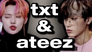 fall asleep with ateez amp txt asmr [upl. by Eedolem]