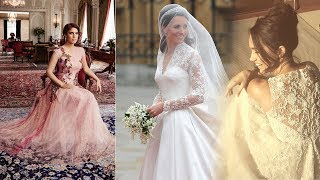 Heres why Princess Eugenies wedding dressll be strikingly different to Meghans amp Kates gown [upl. by Enitsed]