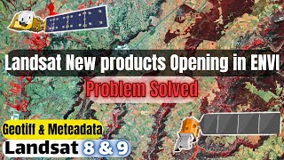 How to solve Opening Landsat 8 amp 9 imagery in ENVI Geotiff amp Metadata [upl. by Naujal]