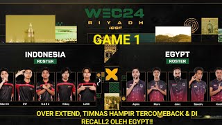 IESF RIYADH 2024  OVER EXTEND HAMPIR TERCOMEBACK‼️ INA VS EGYPT GAME 1❗️ [upl. by Elamef]