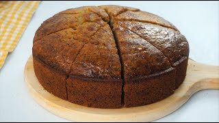 Moist And Fluffy Banana Cake  Easy Recipe [upl. by Lad]