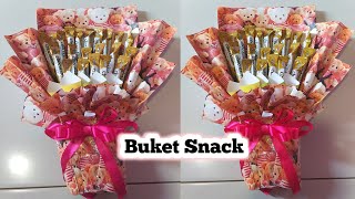 Cara Membuat Buket Snack Dari Kertas Kado [upl. by Olecram]