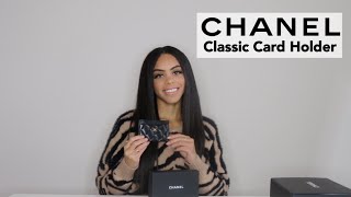 Chanel Lambskin Classic Card Holder Review  What fits  LV Card Holder Comparison  DeUndrea lcs [upl. by Nabru]