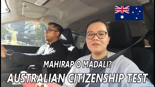 MAHIRAP BA O MADALI ANG AUSTRALIAN CITIZENSHIP TEST Process and application tips [upl. by Morentz]