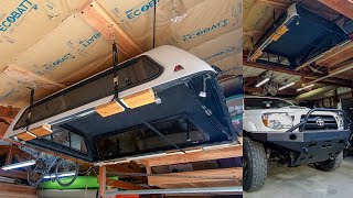 Harken Hoister Pickup Truck Topper Canopy Lift Review [upl. by Ausoj]