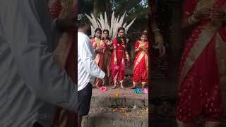 Durga Puja dance video  BTS  SHOOTING FINISH [upl. by Birecree]