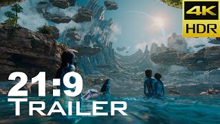 219 AVATAR 2 The Way of Water 2022 Ultrawide 4K HDR Trailer  UltrawideVideos [upl. by Aseena]