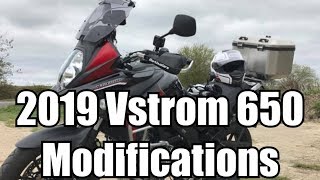 2018 Suzuki VStrom 650  Mods [upl. by Einnahpets]