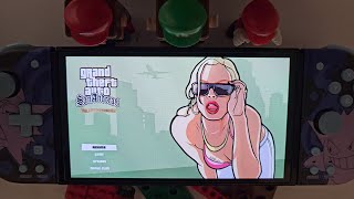 Grand Theft Auto San Andreas Nintendo Switch OLED [upl. by Nimref27]