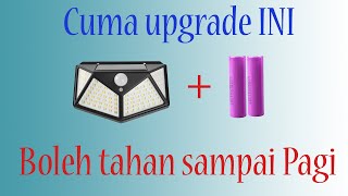 Upgrade Bateri lampu solar 100 led [upl. by Elianora]