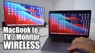 How to Connect MacBook AirPro to TV or Monitor WIRELESSLY [upl. by Niletac950]