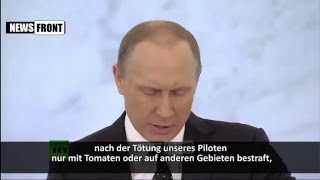 Putin Türkei wird ihre hinterhältige Tat noch bereuen 03 12 2015 [upl. by Dennard]