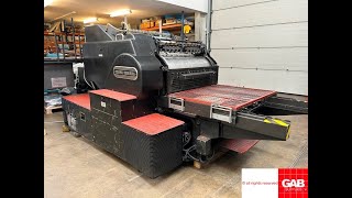 Heidelberg SBD Cylinder die cutting and creasing machine for sale Gab Supplies Ltd 1969 [upl. by Hallock674]