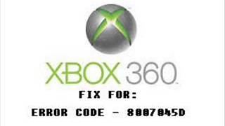 Fix For Error Code 8007045D  Xbox 360 Tutorial [upl. by Tadd87]