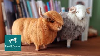 WORKSHOPS have arrived  Needle felt your very own Herdwick or Highland cow with me [upl. by Sharline]