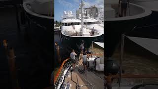 That was close 👀 ⚠️ YachtUnbridled yachtieworld luxuryyacht flibs2024 [upl. by Satsok]