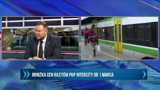 Od 1 marca tańsze bilety PKP Intercity  Tomasz Gontarz  DZIEŃ Z REPUBLIKĄ [upl. by Adnohsek]