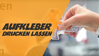 Aufkleber drucken lassen [upl. by Wu]