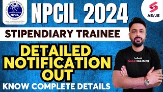 NPCIL Recruitment 2024  NPCIL Vacancy 2024  NPCIL Stipendiary Trainee Salary Exam Pattern [upl. by Pinter]