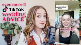 Even MORE Wedding Advice from TikTok  Wedding Planner REACTS [upl. by Hutt]