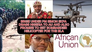 VIDEOBIAFRA GOVERNMENT VS NIGERIA GOVERNMENT IN AU AS PM BRGIE PROMISE BOMBARDIER HELICOPTER TO BLA [upl. by Phillane]