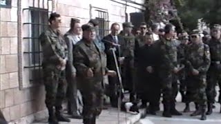 19921023  Južno bojište  Janko Bobetko  Postrojavanje u Cavtatu [upl. by Seuqramed311]