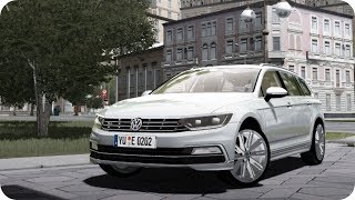 Volkswagen Passat RLine 2016  City Car Driving Normal Driving [upl. by Ragland]