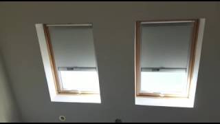 Solar Powered Velux Blinds  Skylight Blackout Window Blinds  Remote Control Motorised [upl. by Bonns544]