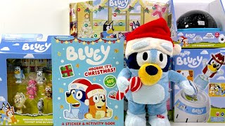 Bluey Toy Collection Unboxing ASMR review  Dancing Bluey Plush  Christmas Advent Calendar [upl. by Miof Mela]